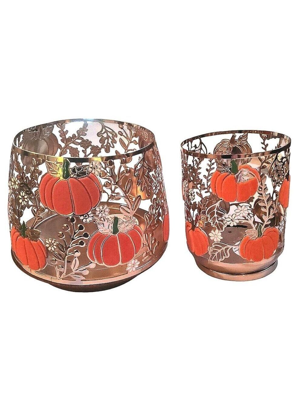 Bath and Body Works Pumpkin Swirls 3 Wick Candle Holder